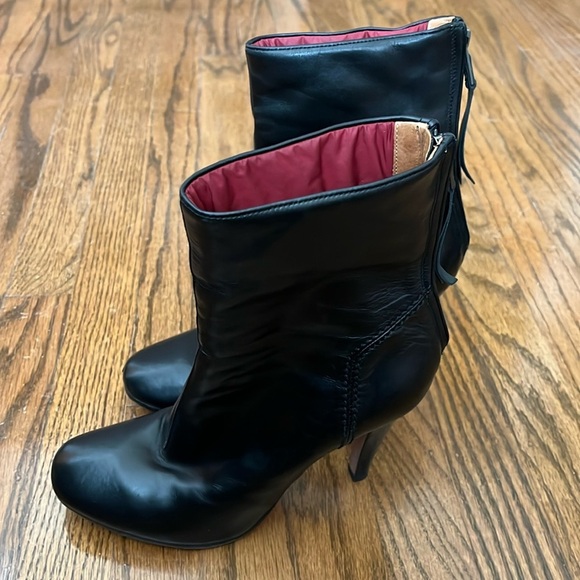 Premiata ankle Leather heels black boots Made in Italy size 6 - Picture 2 of 10
